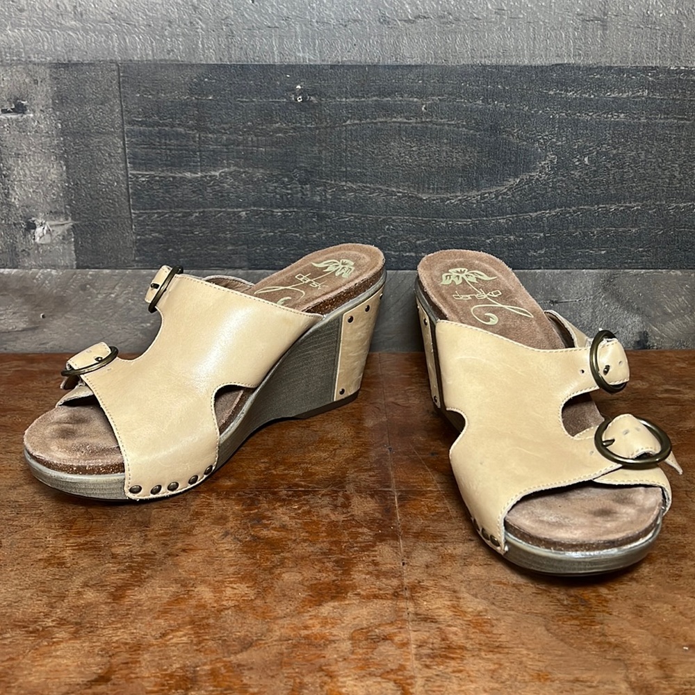 Tan Dansko Wedge Sandal Heels